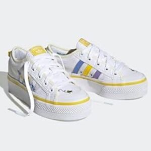 Adidas floral platform shoes